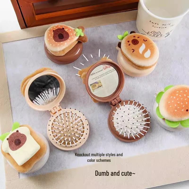 New Arrival: Capybara Folding Airbag Cushion Brush – Compact Massage Comb with Free Shipping