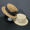 Retro French Celebrity Style Internet Celebrity Polka Dot Top Hat Children Spring and Summer Sunshade Sun Protection Hat Travel Vacation Straw Hat
