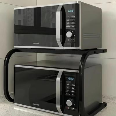 Multifunctionele Keuken Aanrecht Organizer: Afwasrek, Panenrek en Magnetronrek