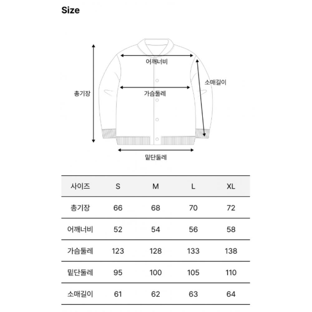 KANGOL Corduroy Varsity Jacket Black 8554