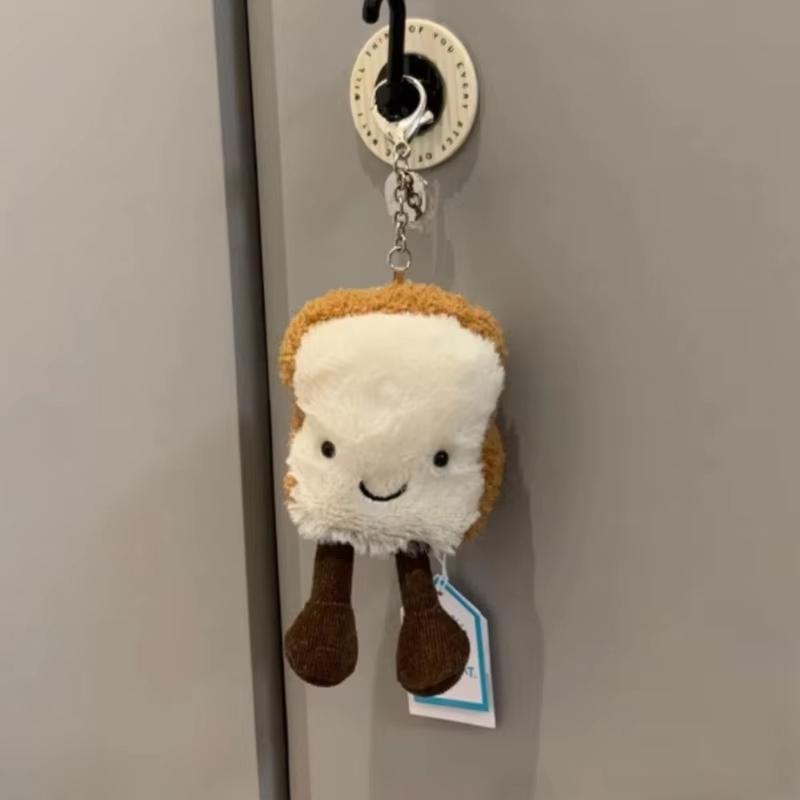 High Quality Fun Marshmallow Keychain Cotton Candy Two Tone Cute Two Tone Keychain Bag Accessories Dolls Xmas Gifts