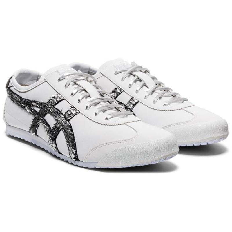 Onitsuka Tiger Mexico 66 Running Shoes White/Black/Slivery Sneakers 1183A945-100