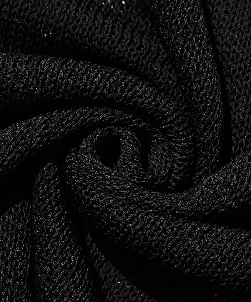 CARGOBROS FOR WOMAN Loose Punching Summer Knit (Black)