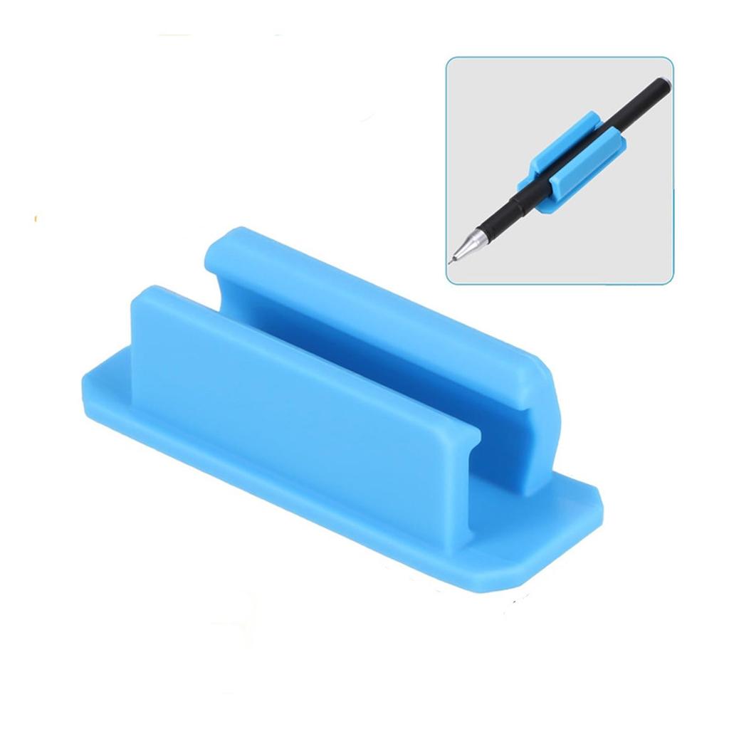 Self-Adhesive Silicone Pen Clip Wall Mounted Pencil Clip Desktop Pen Ballpoint Pen Storage Holder Home Organizer