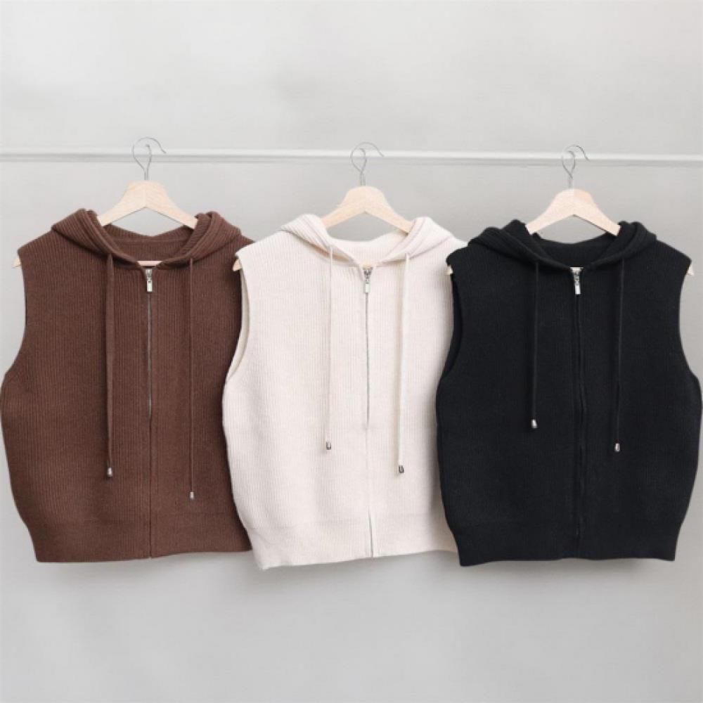 New ArrivalS Open Run Women S Ribbed Hooded Zip Up Knit veSt