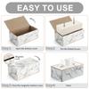 NEW Arrival! Marble Towel Dispenser Faux Leather Tissue Box Cover Holder Elegant Royal Car Home Napkin Towel Tissue Holder Case