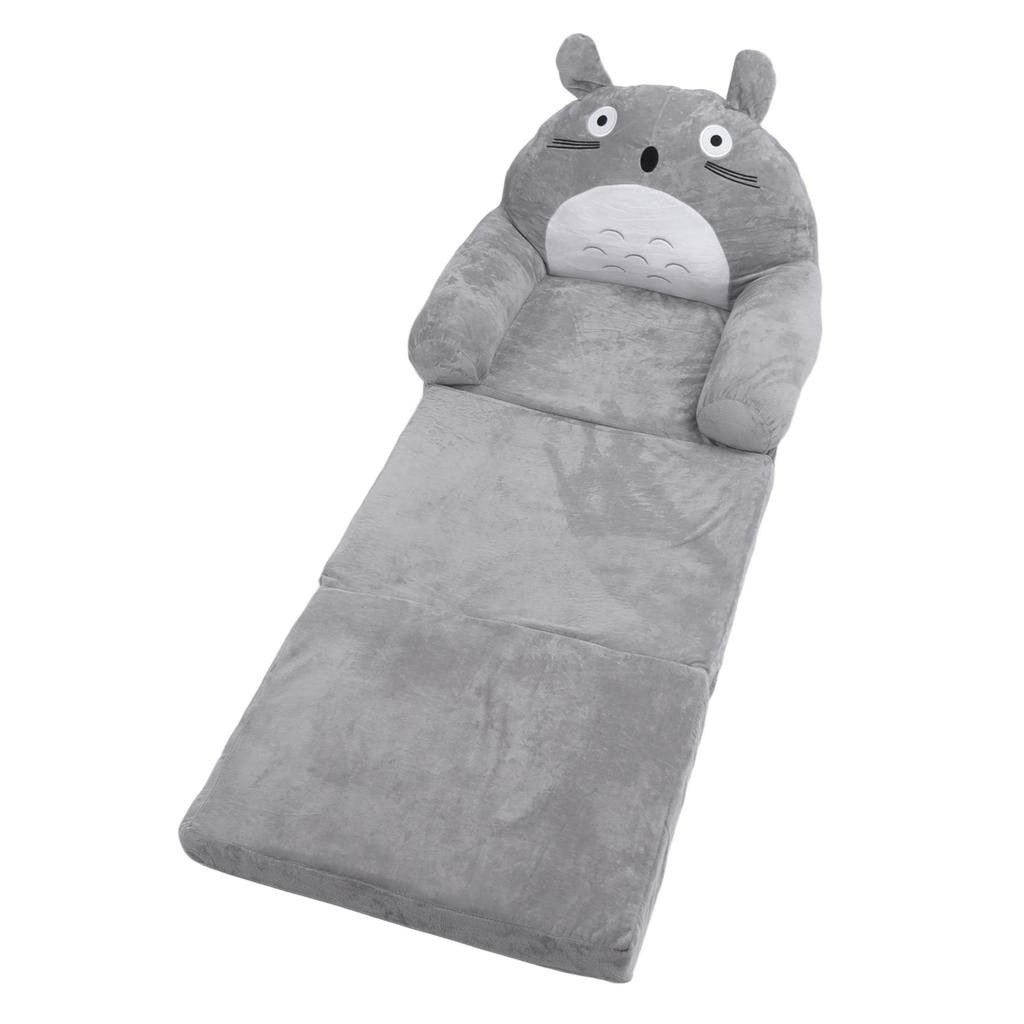 Foldable Kids Sofa Soft Breathable Cartoon Animal Toddler Couch Bed with Armrest for Living Room
