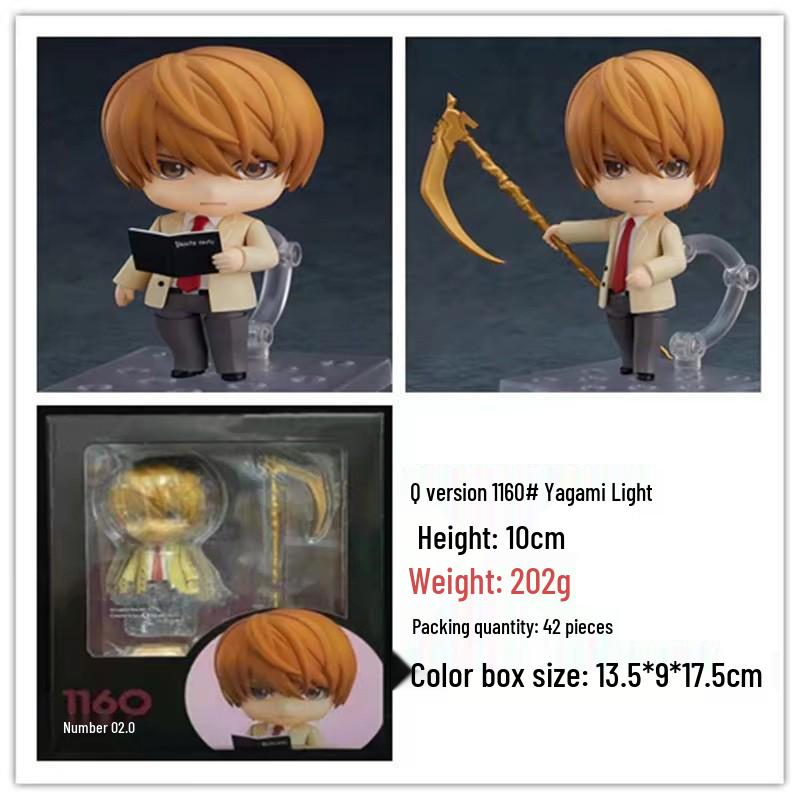Q Version Clay Death Note Yagami Light 2.0 Movable Face-Changing Figure Model