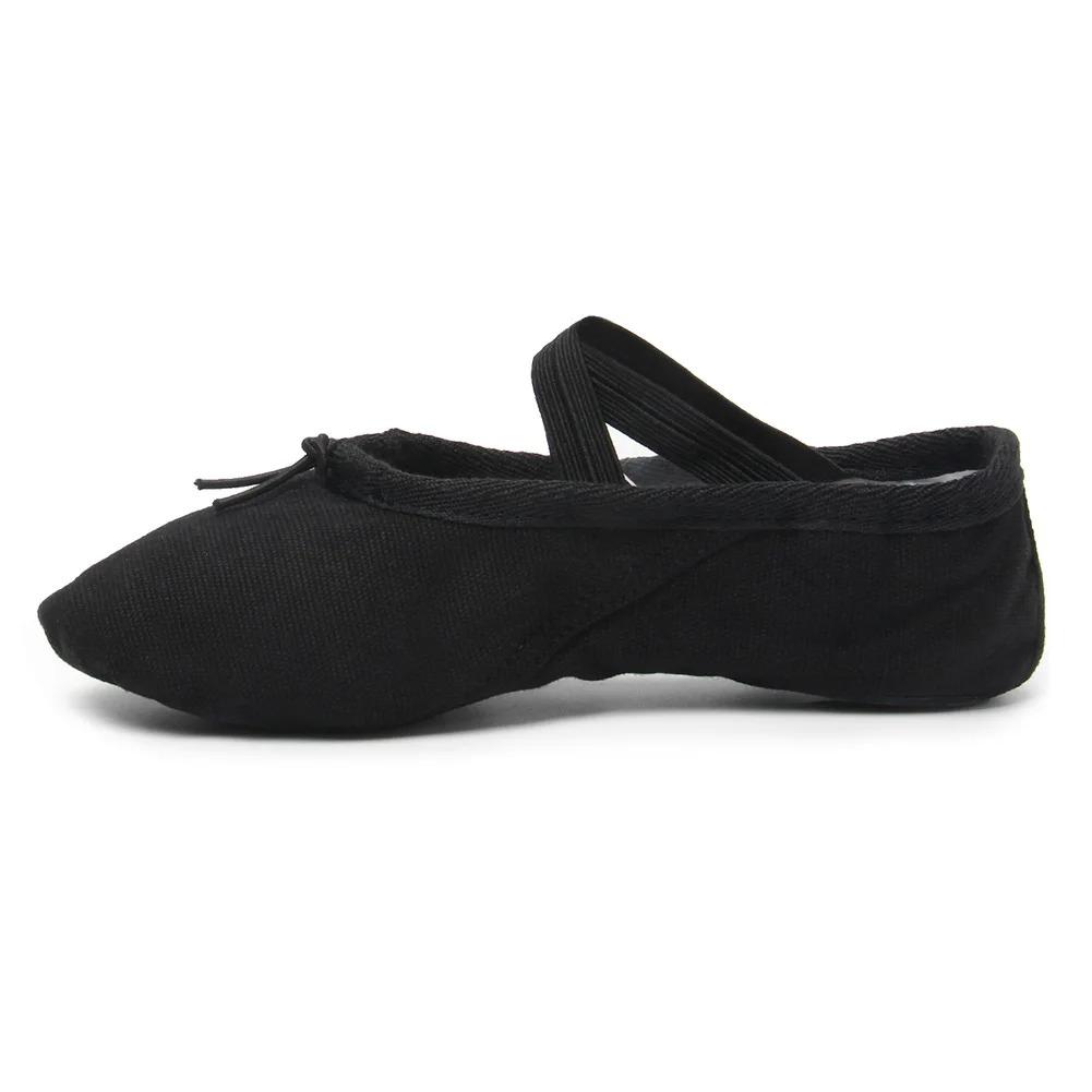 Girls Ballet Shoes Canvas Flat Ballet Dancing Slippers Dance Shoes For Adult Women Kids Children Classic Split-Sole Soft