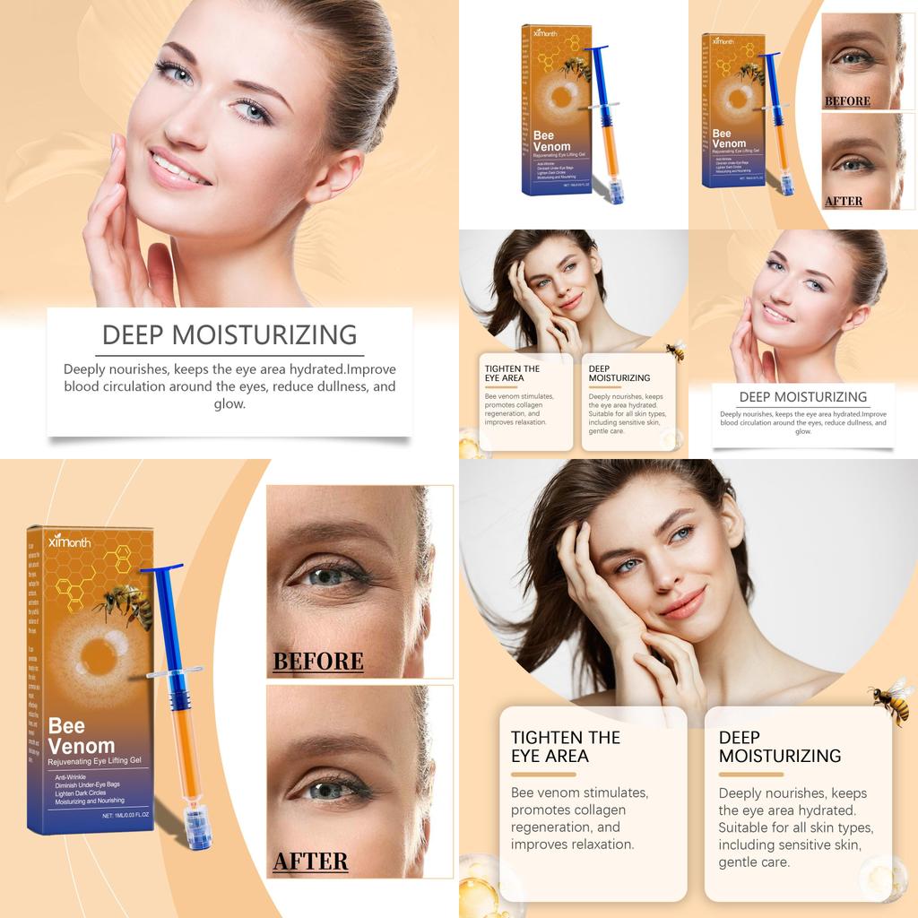 Ximonth Bee Venom Eye Firming Gel For Hydrating And Moisturizing Anti-aging Skin Care