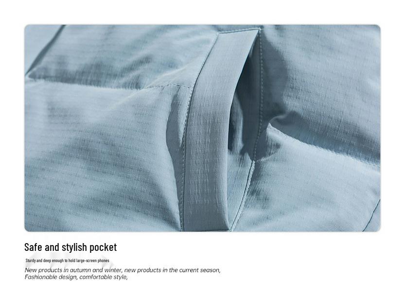 Men's Stand Collar Winter Cotton Jacket - Thickened, Loose-Fit, Trendy Down Outerwear