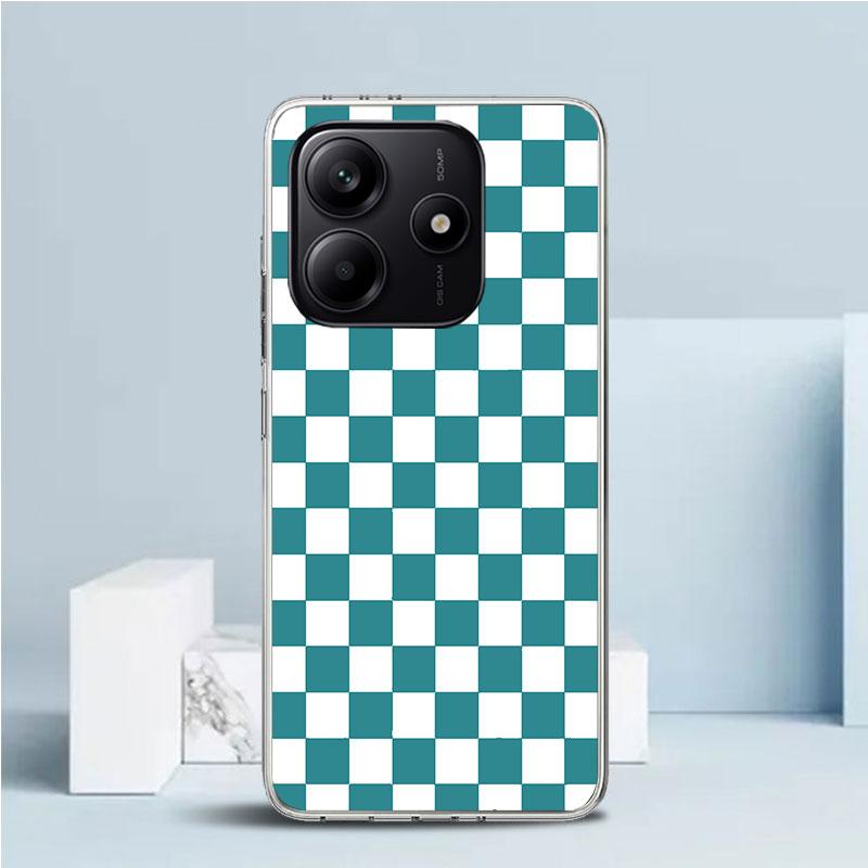 Retro Classic Chess Board Grid Soft Cover for Xiaomi Redmi Note 15 14 13 12 Pro Plus Phone Case 14S 11S 11T 11E 10S 10 4G Patter