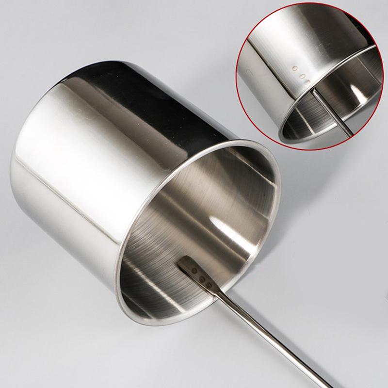 1Pc Stainless Steel Wine Measuring Cup Kitchen Bar Measuring Tools Sets For Sauce Oil Coffee Beer Scoop Ladle Spoon With Hook