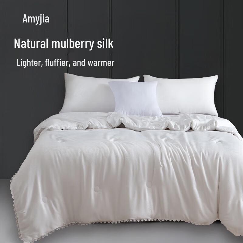 

Aimeijia Premium 100% Mulberry Silk Summer Quilt