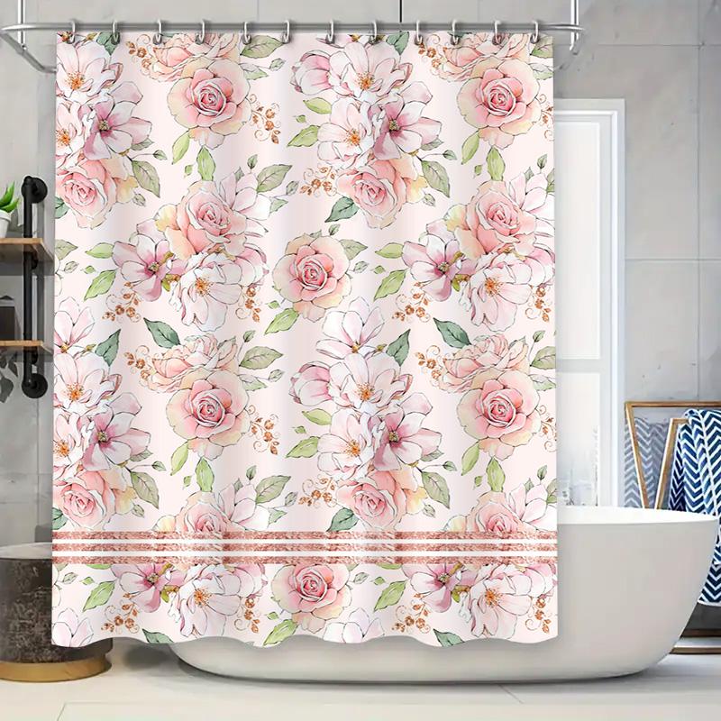

Luxury Marble Shower Curtain Decorative Bathroom Accessories Waterproof Hanging Shower Panels Modern Bath Mat Collection (Gold S W60H190(CM)-1 Pcs