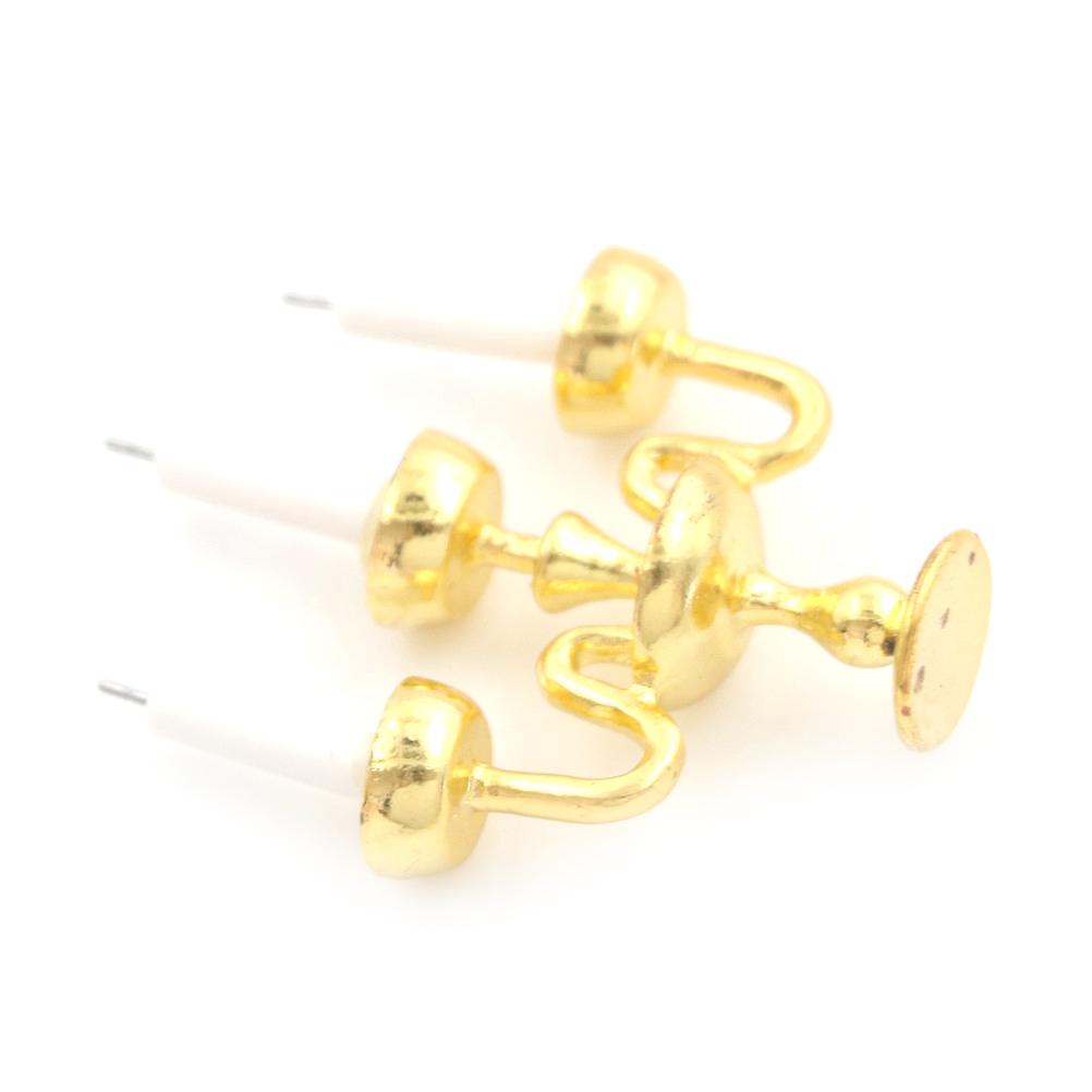 1/12 Doll House Miniature Mini Candlesticks White Candles DIY Accessories