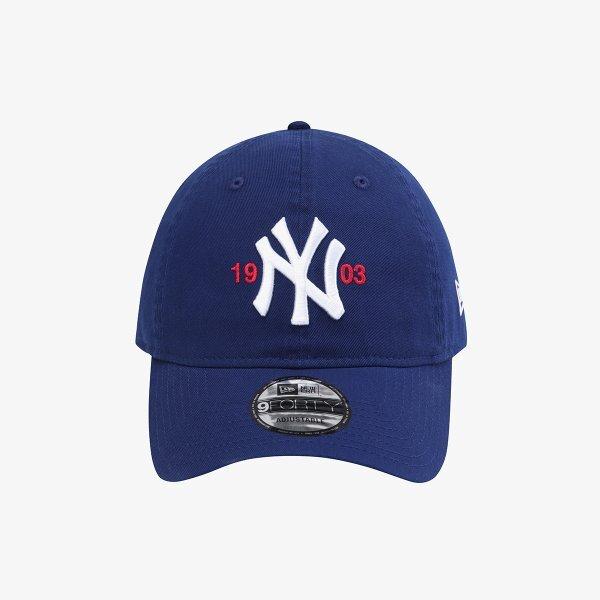 New Era Mlb New York Yankees Ear Number Unstructured Ballcap Dark Royal 15206352