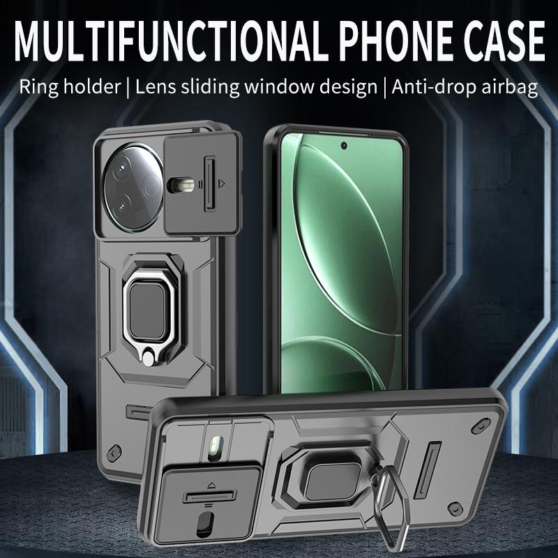 For POCO F7 Pro 5G Case Magnetic Ring Stand Holder Armor Back Cover For Xiaomi Mi Poco F7 Pro F7Pro Camera Lens Protect Funda