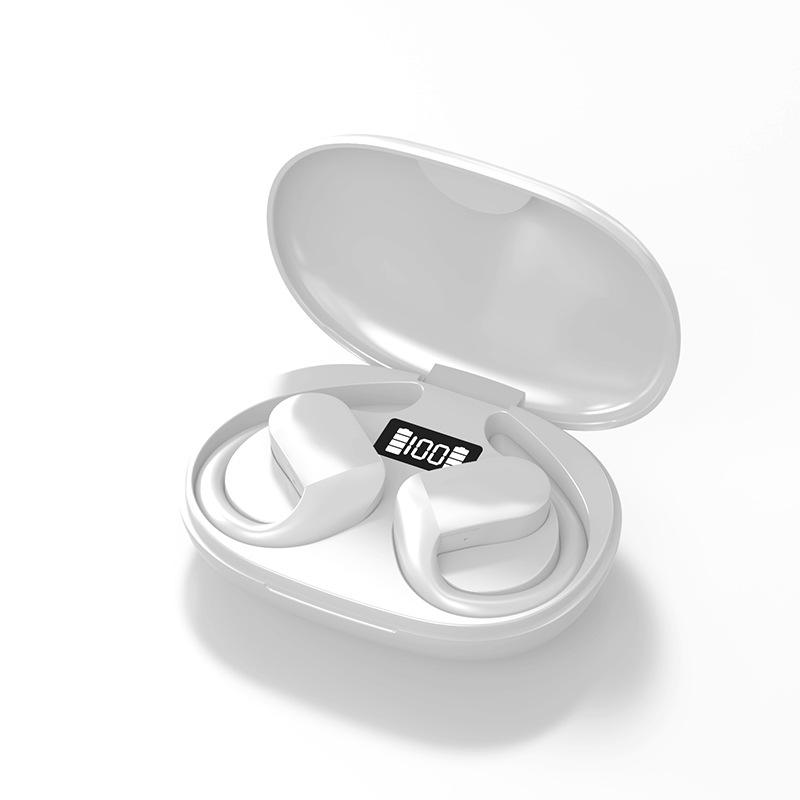 OWS Wireless Bone Conduction Bluetooth Sports Earphones with Charging Case & Digital Display