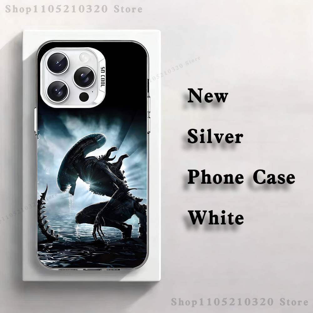 

A-Alien R-Romulus Phone Case For iPhone 17,16,15,14,13,12,11,Pro,Max,Plus,E,Air,Mini White Tpu Cover iPhone15