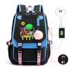 Personality Trend Cartoon Printing Double Shoulder College Style Student Leisure Schoolbag Multi-function Large Capacity