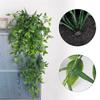 Artificial Plants and Flowers Long Vine UV Resistant Plant Wall Hanging Green Leaves Morning Glory Outdoor Balcony Decoration