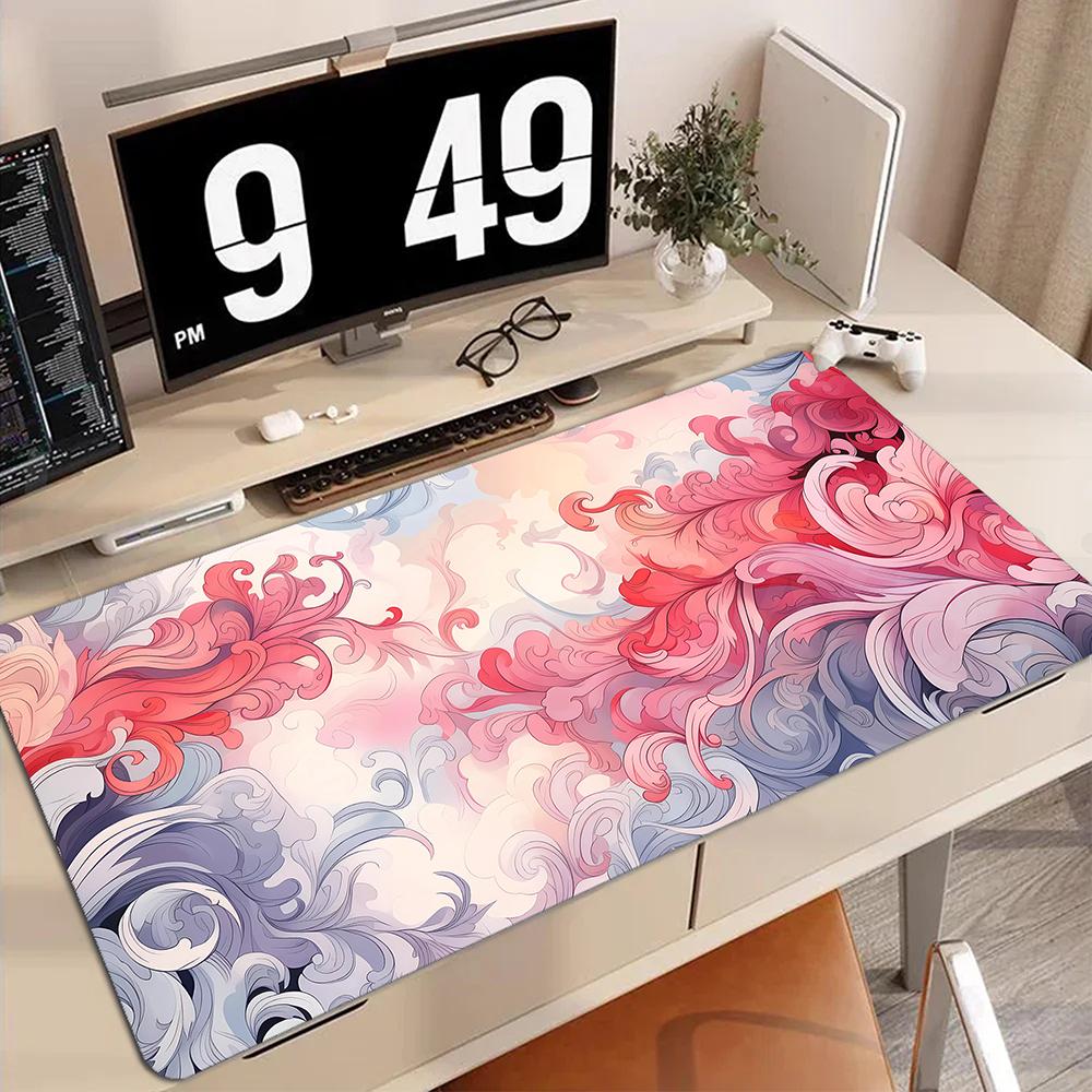 Anime gaming Mouse Pad Colorful Clouds computer Desk Mat 90x40cm Gaming Keybaord pad office rug carpet table Sky Mousepadss