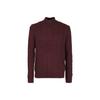 Polo SS23 Maglione in Maglia a Manica Lunga con Zip e Piccolo Pony Ricamato Colore Unito Uomo Borgogna 710810841-005