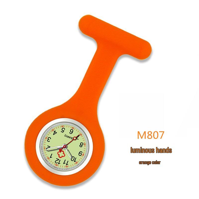 

Custom Luminous Silicone Nurse Clip-on Watch with Printed Logo