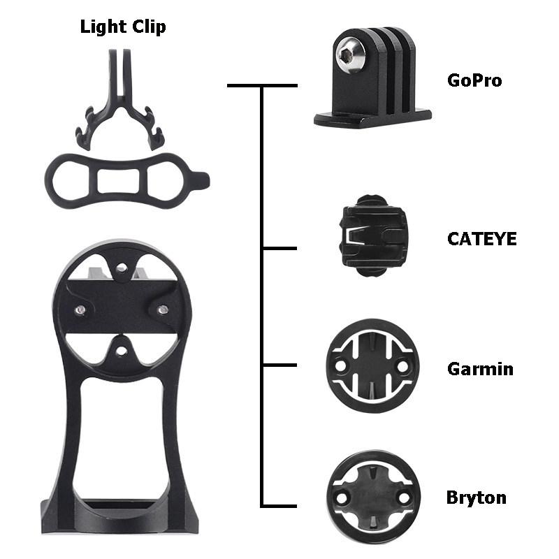 Bicycle Computer Mount Holder Bike Front Extension Handlebar Bracket Mount Accessories For Garmin Bryton CATEYE GoPro PA0126