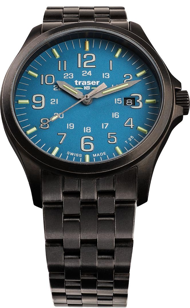 

Watch P67 Officer Pro GunMetal SkyBlue 108740 Black [Tracer] Men s