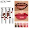 3pcs Tear Lip Liner Lip Gloss Set Matte Sexy Lip Glaze Non-stick Cup Liquid Lipstick Lasting Color Waterproof Lip Glaze Valentine's Day Gift Box