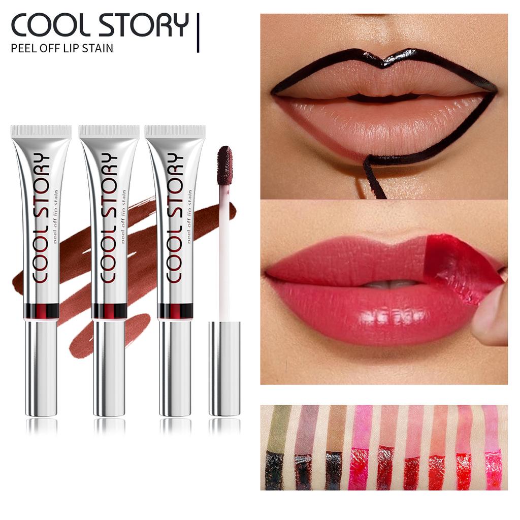 3pcs Tear Lip Liner Lip Gloss Set Matte Sexy Lip Glaze Non-stick Cup Liquid Lipstick Lasting Color Waterproof Lip Glaze Valentine's Day Gift Box
