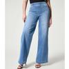 Wide Leg Jeans for Women Seamed Front Wide Leg Jeans Solid Color Casual Fashion Trousers