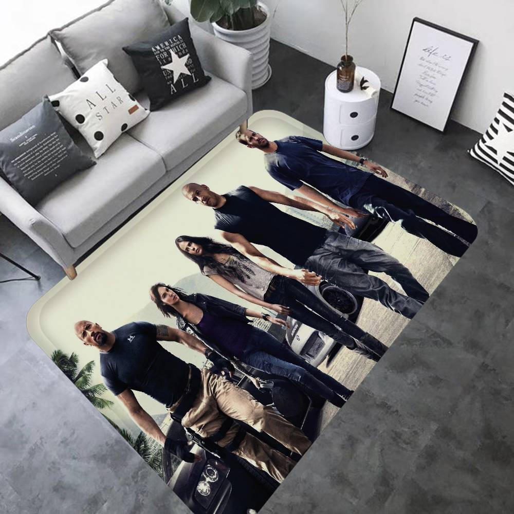 Fast And Furious Classic Vintage Entrance Door Mat Nordic Style Bedroom Living Room Doormat Balcony Anti-Slip Modern Home Decor