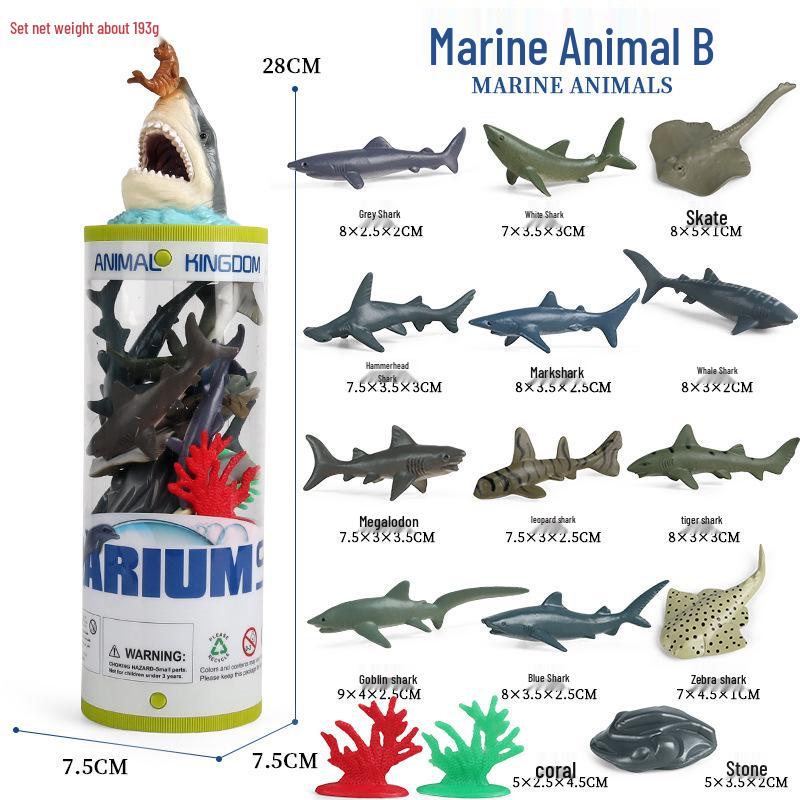 Polar Wildlife Animal Model Toy Set: Polar Bear & Penguin