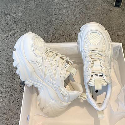 Neue Atmungsaktive Dad Shoes für Damen Vielseitige Lässige Sportschuhe Höhenerhöhende Laufschuhe
