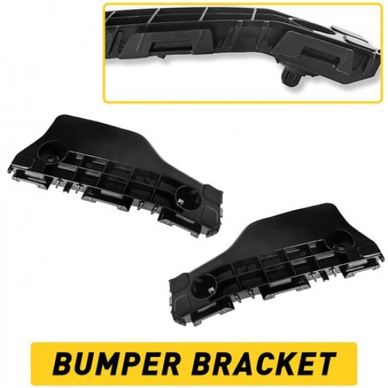 Комплект креплений бампера для Toyota Prius C 2012-2017 Передний внешний Черный 2 шт.