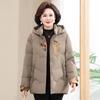 Genuine Mid-Length Women's Down Jacket - 90% White Duck Fill, Stylish for Moms and Grandmas, Thickened for Warmth