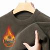 Men's Winter Coral Fleece Long Sleeve Hoodie: Outdoor Casual Round Neck Thickened Pullover