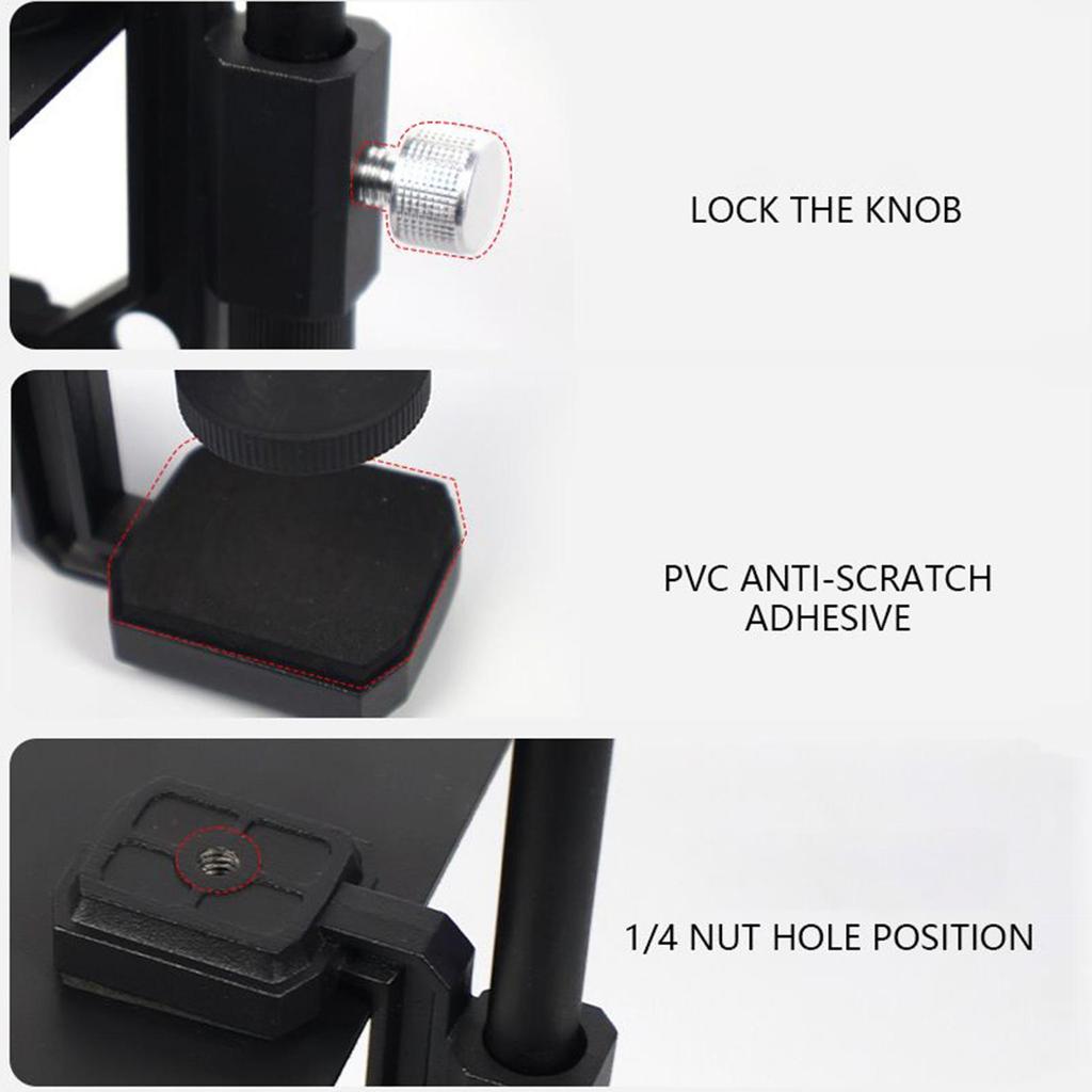 Camera Mount Clamp Adjustable Camera Mount Arm Multifunctional Light Stand Camping Lamp Holder Bracket For Outdoor Home Picnic