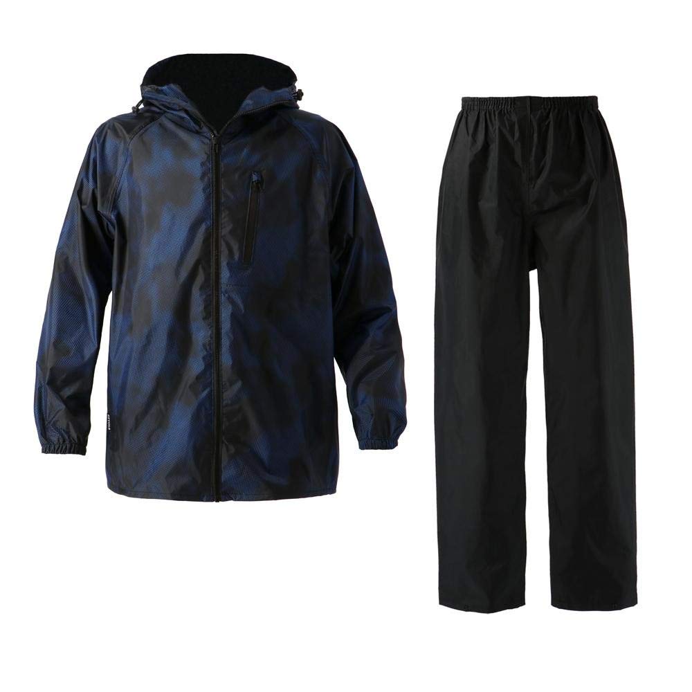 Rain Jacket Revolve Rain Suit Shadow Blue M [Koushin Rubber] RV-200