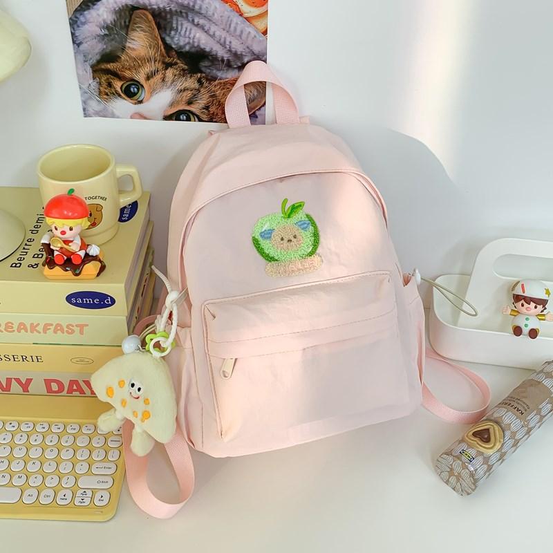 The new schoolbag is high-value, fresh and sweet, candy-colored backpack, lightweight and large-capacity backpack for junior high school students.