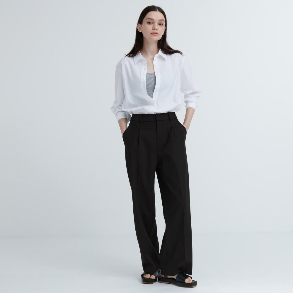 Uniqlo Japan Tuck Wide Pants  One Tuck  Standard Length 69 71cm 