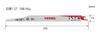 VESSEL Lizard Reciprocating Saw Blade demolition in confined 10 14 blade 250mm overall 5 blades per Red (for spaces) & teeth, 1.27mm thickness,