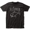 26 Flipper Logo T-Shirt Herren Lizenziert Rock N Roll Musikband Klassisches T-Shirt Neu Schwarz Unisex T-Shirt