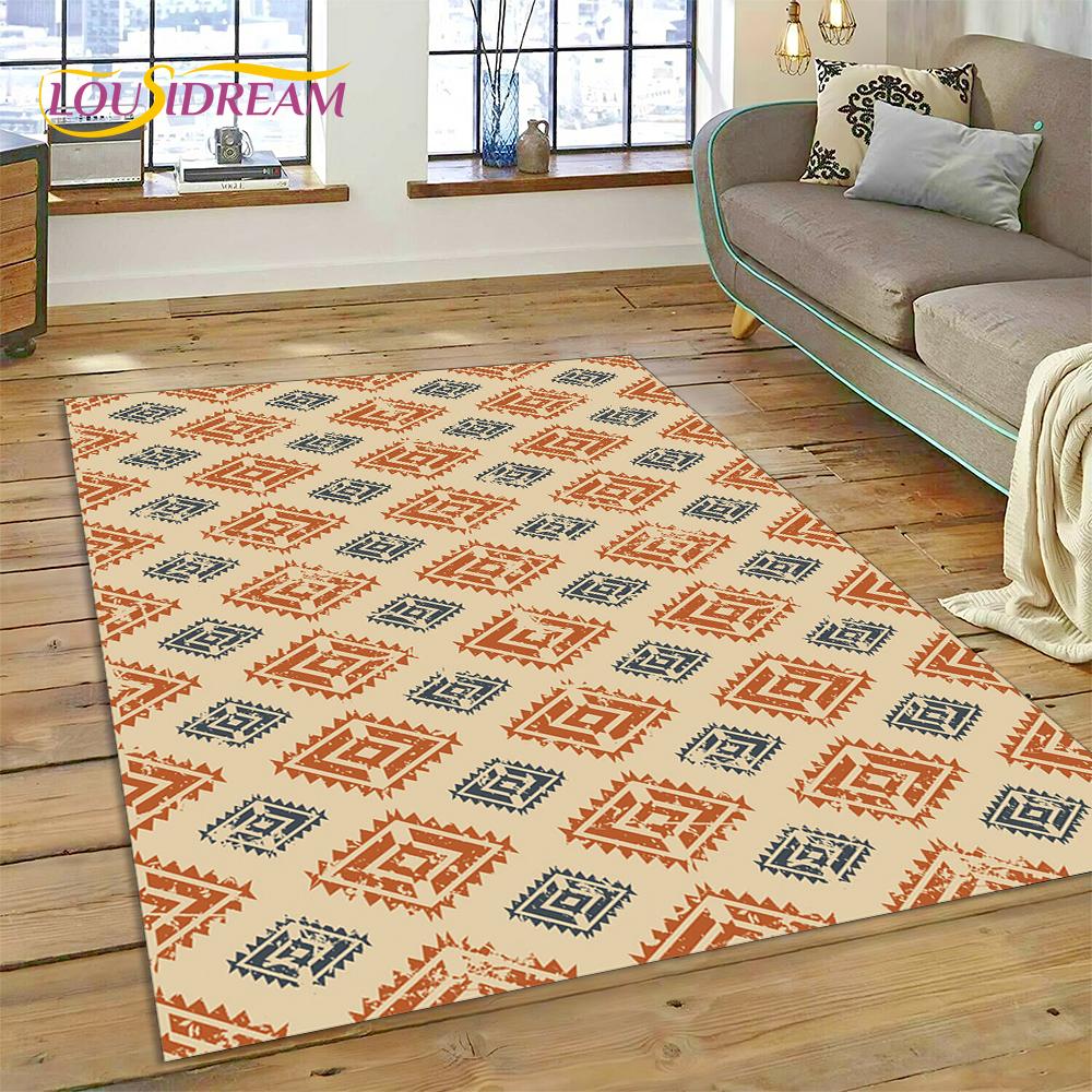 Bohemia Nordic Celts Turkish Series Carpet Rug for Home Living Room Bedroom Sofa Doormat Decor,kid Area Rug Non-slip Floor Mat