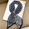 Luxury Design Silk Skinny Headwear Scarf Women Print Spring Neck Tie Hair Hand Bag Ribbon Wrist Belt Foulard Headband Lady