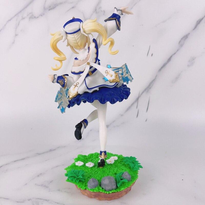 20cm Genshin Impact Anime Figure Barbara Action Figures Lumine Pvc Figurine Aether Kawaii Model Doll Toys Birthday Gifts