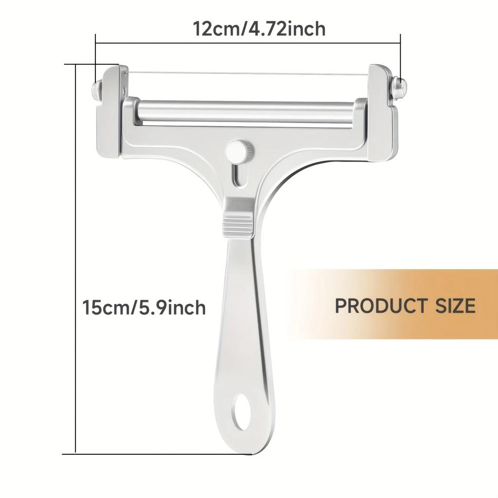 Damaly,Adjustable Cheese Slicer - Easy-to-Use, Perfect Slicing Every Time for Cooking and Entertaining